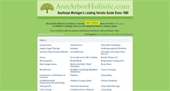 Desktop Screenshot of annarborwellnessguide.com