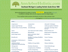 Tablet Screenshot of annarborwellnessguide.com